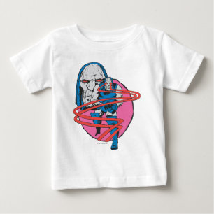 Camiseta Para Bebê Darkseid Dispara Feixes Ômega
