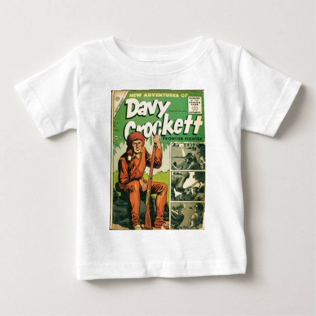 Camiseta Para Bebê Davy Crockett (Frente)