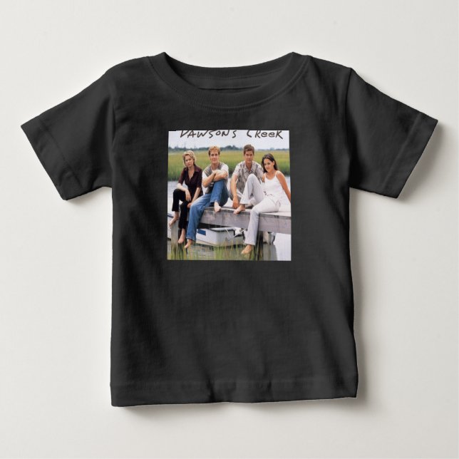 Camiseta Para Bebê Dawsons Creek cast Dawson Leery Joey Potter Pacey (Frente)