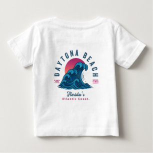 CAMISETA PARA BEBÊ DAYTONA BEACH FLÓRIDA FÉRIAS ONDAS DE VERÃO