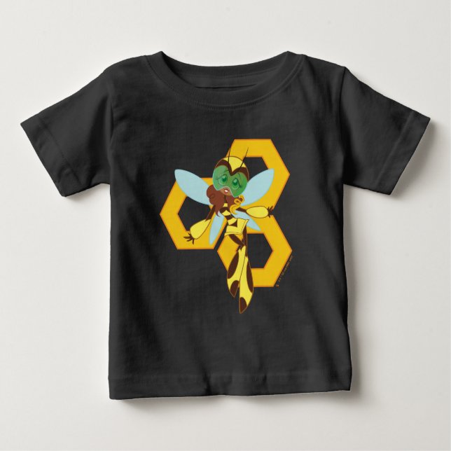 Camiseta Para Bebê DC Super Hero Girls Bumble Bee (Frente)