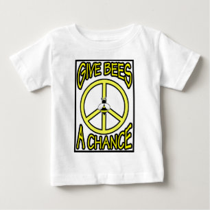 Camiseta Para Bebê Dê a abelhas uma possibilidade