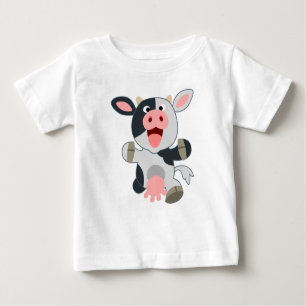 Camiseta para bebê de desenho animado e bonito
