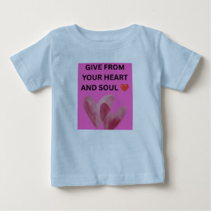 CAMISETA PARA BEBÊ DE DO SEU CORAÇÃO E ALMA ❤️