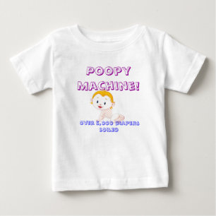 Camiseta Para Bebê De "máquina Poopy!" T-shirt infantil