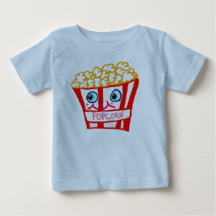 Camiseta Para Bebê 🍿 de pipoca