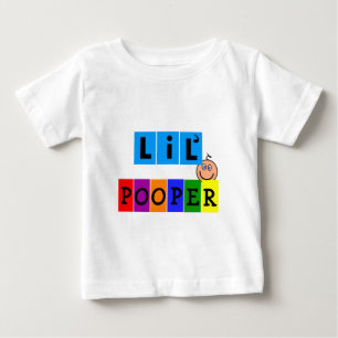 Camiseta Para Bebê De "t-shirt da criança & da criança Lil Pooper"