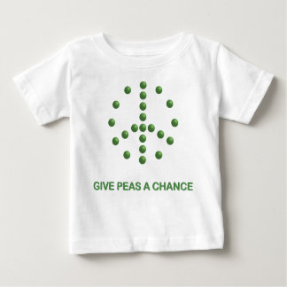 Camiseta Para Bebê Dê Uma Chance Ao Peas