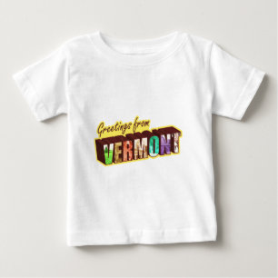 Camiseta Para Bebê ` De Vermont