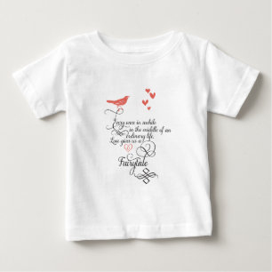 Camiseta Para Bebê De vez em quando, numa vida normal.