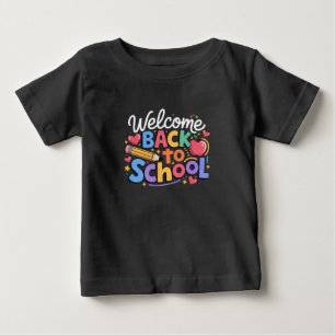 Camiseta Para Bebê De Volta às Aulas Professor Primeiro Dia de Aula E