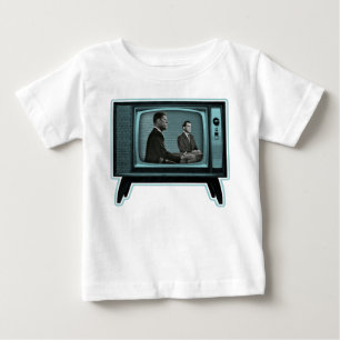 Camiseta Para Bebê Debate na TV Kennedy Nixon 1960