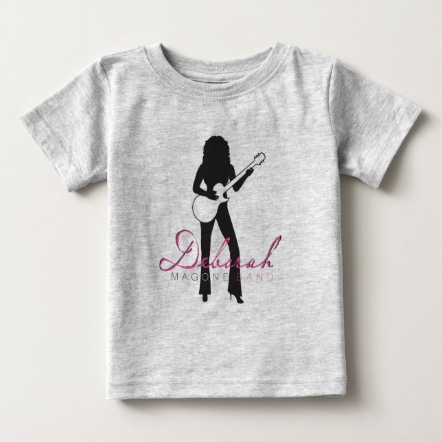 Camiseta Para Bebê Deborah Magone Banda (Frente)