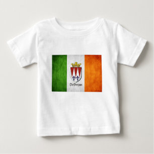 Camiseta Para Bebê DeBryan Irish Flag