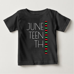 Camiseta Para Bebê Décima Sétima Liberdade Negra Vermelha