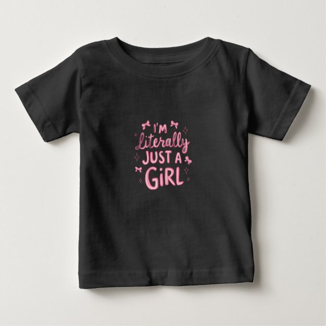 Camiseta Para Bebê "Declaração Reprodutiva Rosa" (Frente)