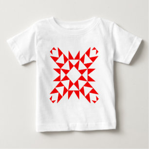Camiseta Para Bebê Decorativo 01 - Vermelho