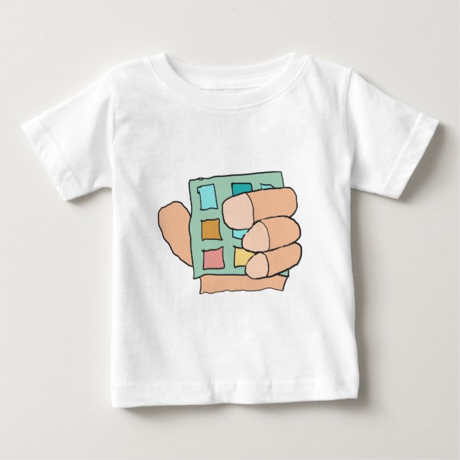 Camiseta Para Bebê Dedo do gordo (Frente)