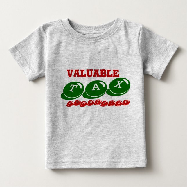Camiseta Para Bebê Dedução Fiscal Valiosa Bebê (Frente)