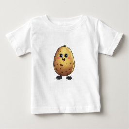 Camiseta Para Bebê Defeito de Batata de Cartoon de Corte