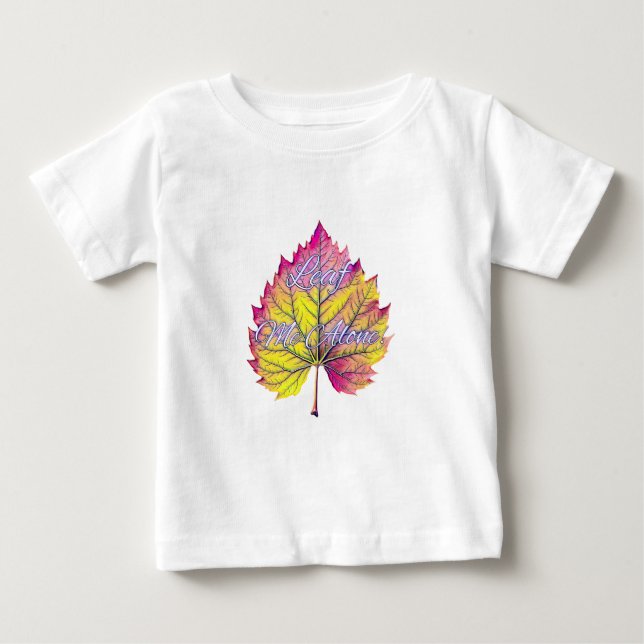 CAMISETA PARA BEBÊ DEIXE ME EM PAZ (Frente)