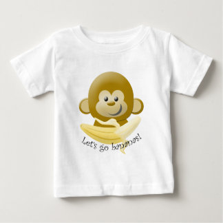 Camiseta Para Bebê Deixe-nos ir bananas!