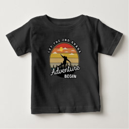 Camiseta Para Bebê Deixe que a Aventura do segundo comece de volta à 