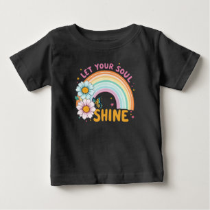 Camiseta Para Bebê Deixe sua alma brilhar