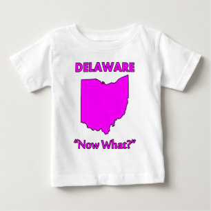 Camiseta Para Bebê Delaware - E agora?