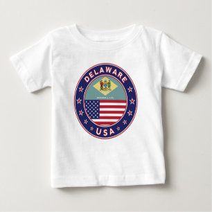 Camiseta Para Bebê Delaware, t-shirt Delaware, adesivo Delaware