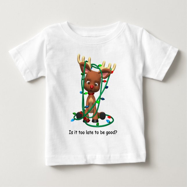 Camiseta Para Bebê Demasiado tarde para ser bom? t-shirt (Frente)