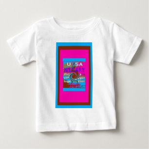 Camiseta Para Bebê Democratas Hillary Pelo Presidente dos EUA