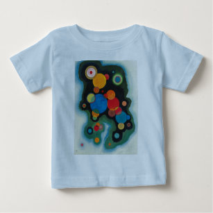 Camiseta Para Bebê Dependido óleo de Abstrato Impulso na Canvas Kandi