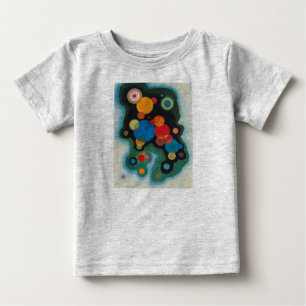 Camiseta Para Bebê Dependido óleo de Abstrato Impulso na Canvas Kandi