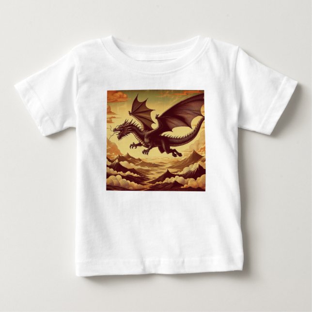 Camiseta Para Bebê Deriva do Dragão (Frente)