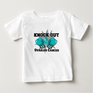 Camiseta Para Bebê Derrote o Câncer de Ovário