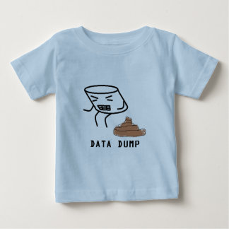 Camiseta Para Bebê Descarga dos dados