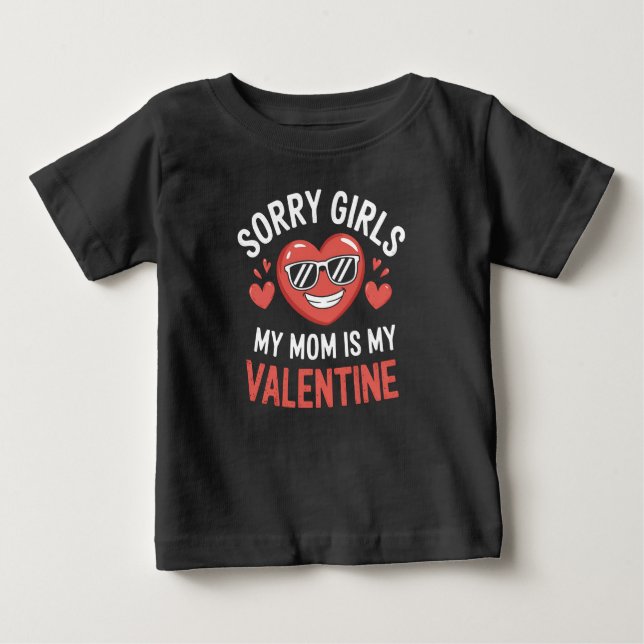 Camiseta Para Bebê Desculpe Meninas Minha Mãe É Engraçada No Dia Dos  (Frente)