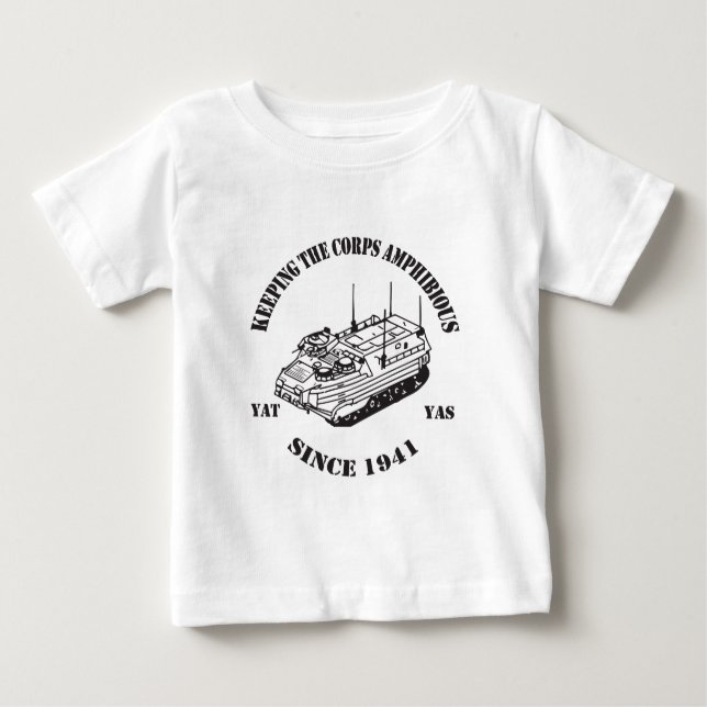 Camiseta Para Bebê Desde 1941 logotipo da trilha II (Frente)