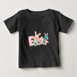 Camiseta Para Bebê Desejos do felz pascoa - Beijos Engraçados