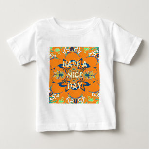 Camiseta Para Bebê Desejos Vibrantes: Tenha um Impressão de Arte do D