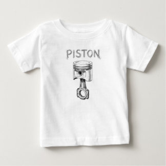 Camiseta Para Bebê Desenho a lápis do pistão