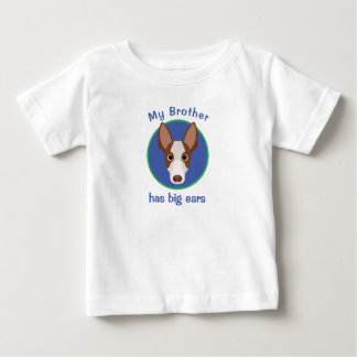 Camiseta Para Bebê Desenho Animado de um Cachorro Podengo Fofo