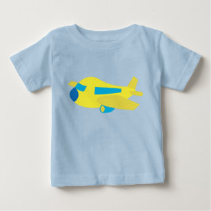 Camiseta Para Bebê Desenho de Avião