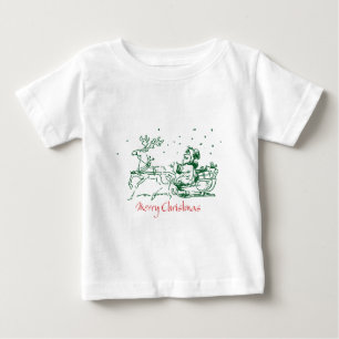 Camiseta Para Bebê Desenho de Natal em T-shirts