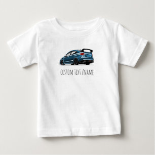 Camiseta Para Bebê desenho do ângulo traseiro do s205