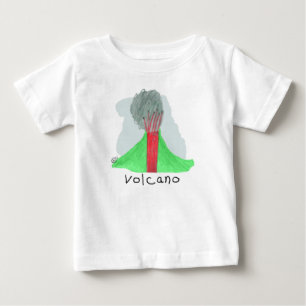 Camiseta Para Bebê Desenho do vulcão por Michael