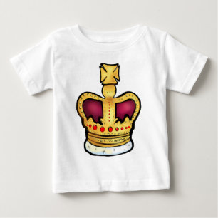 Camiseta Para Bebê Desenho lindo da coroa do jubileu de diamante