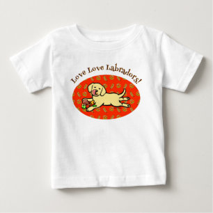 Camiseta Para Bebê Desenhos animados amarelos inocentes do filhote de