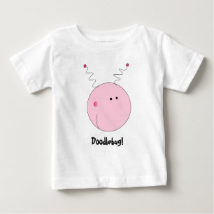 Camiseta Para Bebê Desenhos animados bonitos do Doodlebug